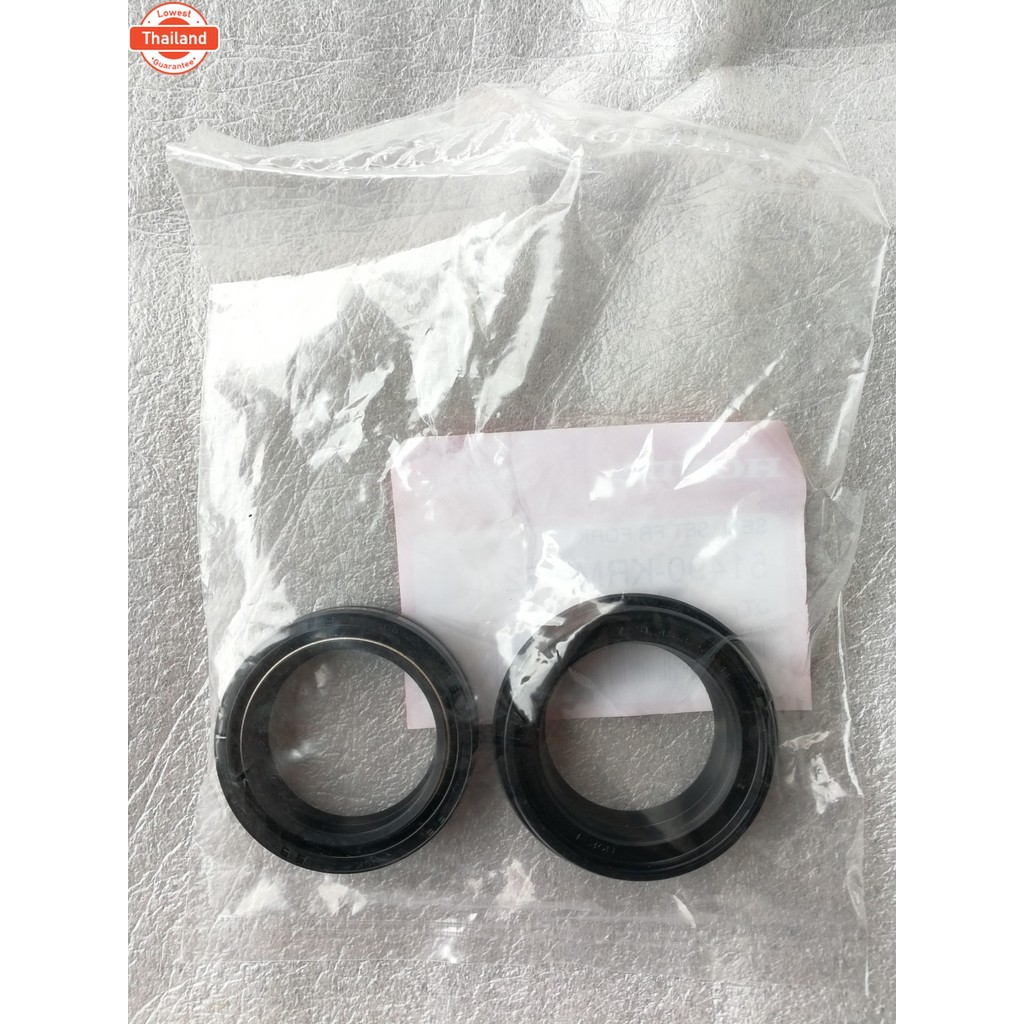 ซีลโช้คอัพหน้า กันน้ำมันกักันฝุ่น แท้ศูนย์ Phantom-200, NSR, MSX 1 คู่ Seal Set, FR Fork 51490-KRM-8