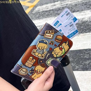 SHOEEMPORIUM Puppy Passport Cover พร้อมช่องใส่การ์ด, มัลติฟั…