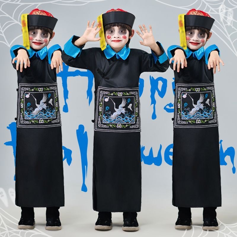 เครื่องแต่งกาย zombie ฮาโลวีนสำหรับเด็ก พร้อมชุดคอสเพลย์ครบเซ็ต