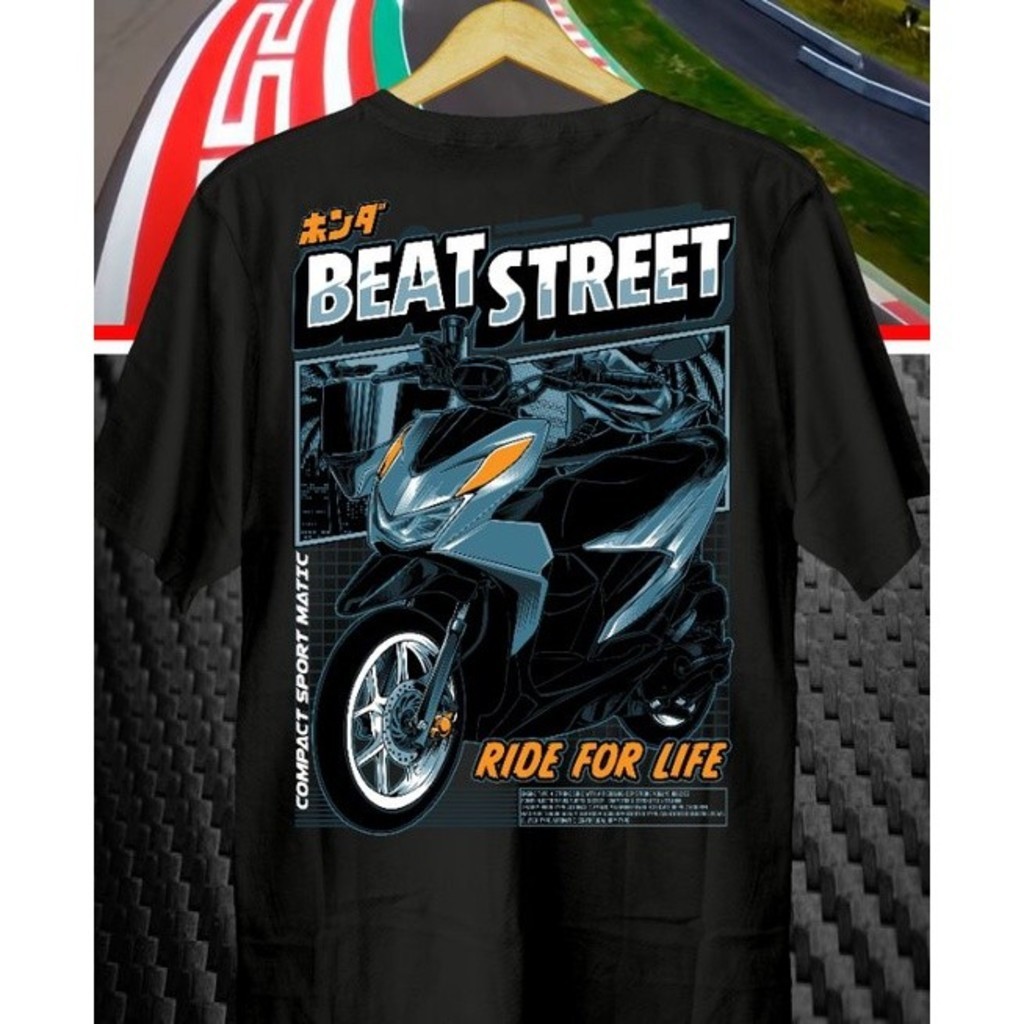 เสื้อยืดมอเตอร์ไซค์ Beat Street Honda // เสื้อยืด Beat Street