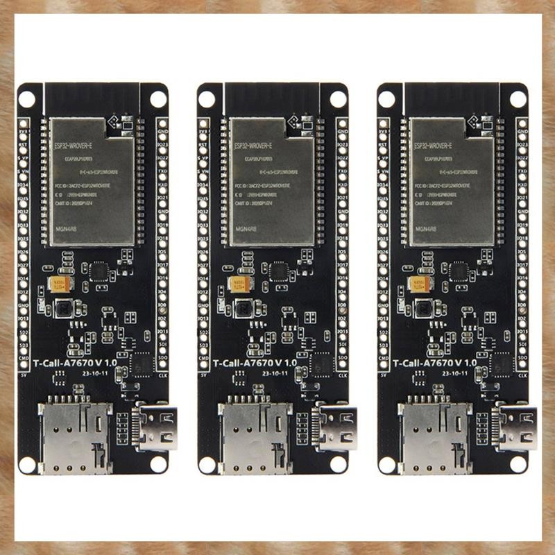 [KYG] 3X T-Call A7670 4G 2G ESP32 บอร์ดพัฒนา A7670E LTE GSM เครือข่าย ESP32-WROVER-E WiFi โมดูล