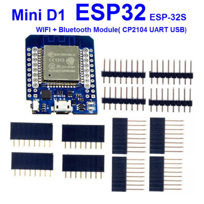 CP2104 MINI D1 ESP32 ESP-32S WIFI + Bluetooth Module (CP2104 UART )