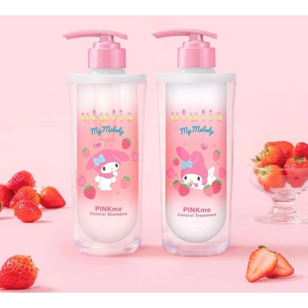 ULULIS Pinkme x My Melody Limited Edition กลิ่น Strawberry Milk Tea เซ็ตแชมพูและครีมนวด