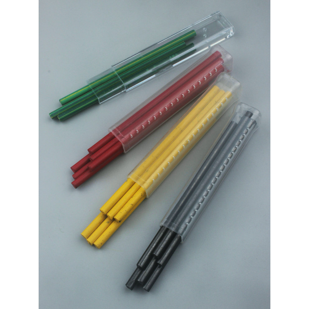 ไส้ดินสอ 4.0ไส้ดินสออัตโนมัติไส้ตะกั่วไส้สีแดงและน้ำเงิน4มม. หนาไม่แตกง่ายภาพวาดร่างวิศวกรรม2B-16B