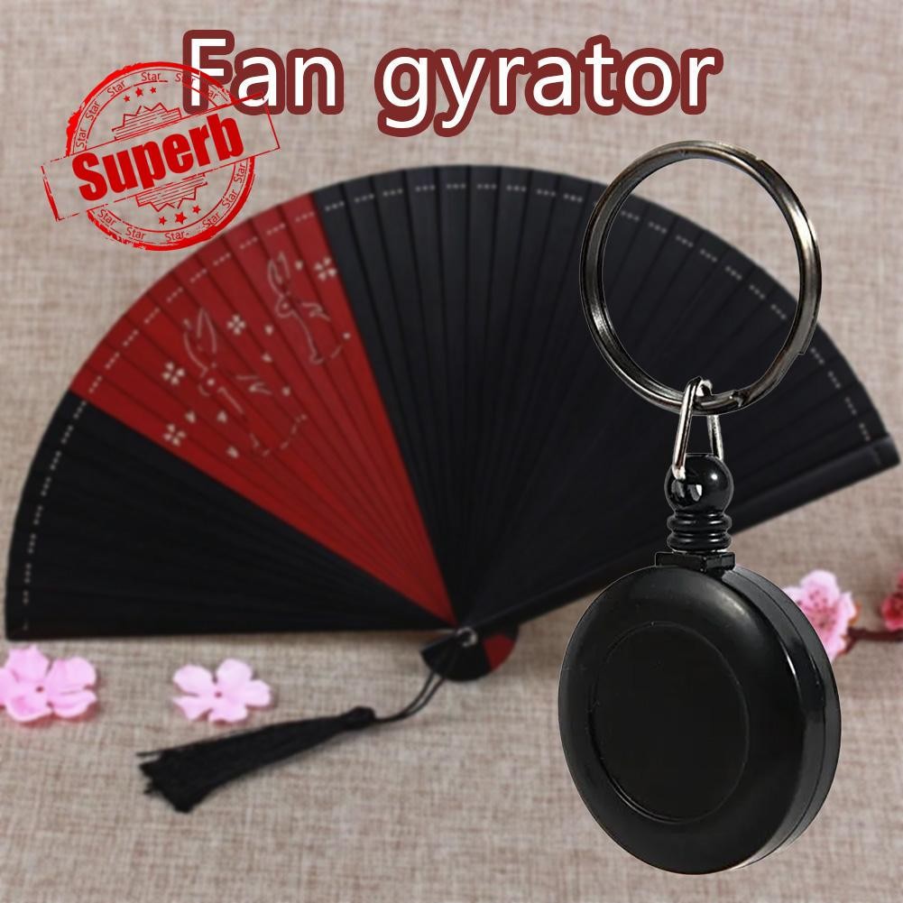 หมุนพัดลมบิน Cos Prop Magic Show Props ของเล่นปาร์ตี้ Telescopic Swirling หัวเข็มขัดพัดลม C9f2