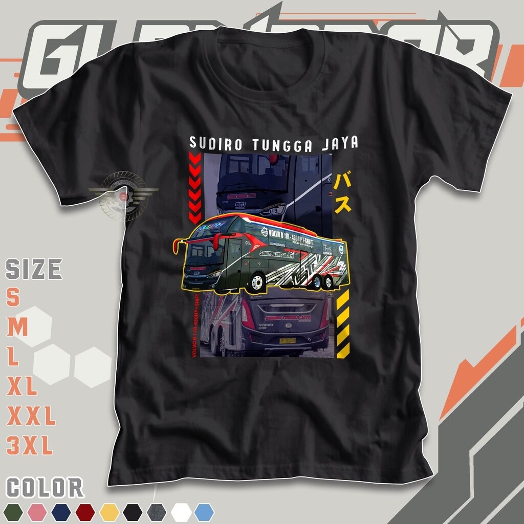 Stj Faqih Sudiro Bus เสื้อยืด 3 ชั้น Volvo เสื้อยืดอินโดนีเซีย Young Driver Bus Mania เสื้อ A037