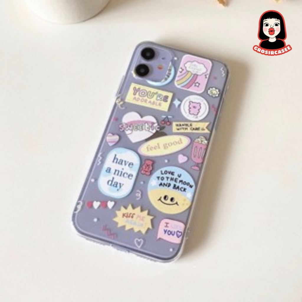 PRINTING ANTICRCK Love Moon กรณี huawei honor hot 12i 11 play 11 note Pro Smart 6 7a 40i 8a 8x 9i 9 