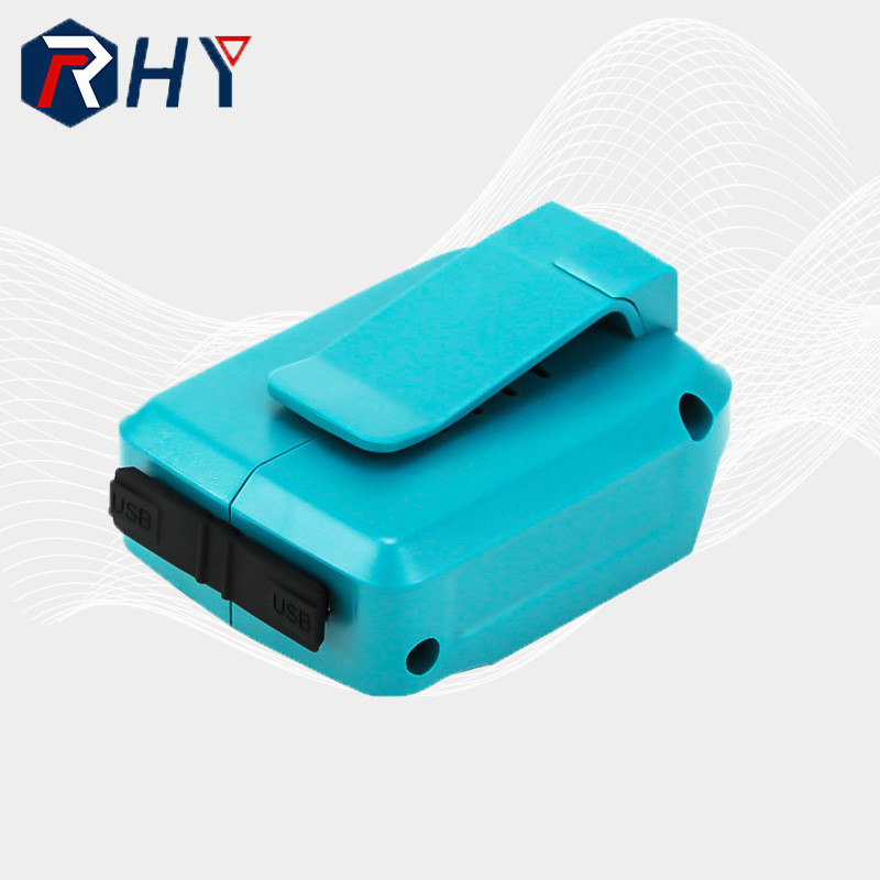 RHY เหมาะสําหรับ Makita 14.4/18V แบตเตอรี่ลิเธียมเครื่องมือไฟฟ้า Charger ADP05 USD Converter
