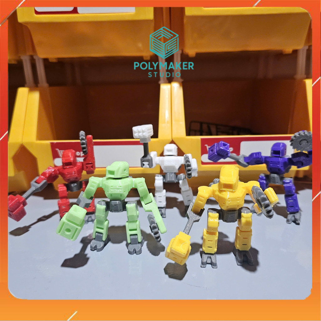 ของเล่นพิมพ์ 3D สุดเจ๋ง Model of Dreadnz Mecha AZ4 Robot - Mecha Model Kit AZ4 | POLYMAKER STUDIO