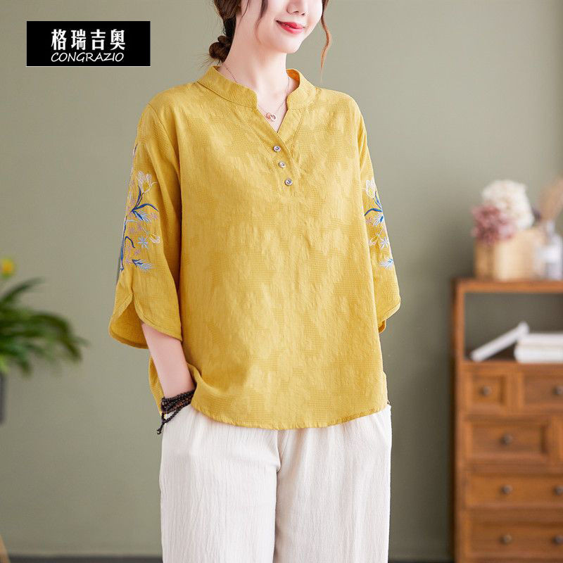 ใหม่🔥 ชุดเซ็ต 2 ชิ้น หลวม เสื้อคนแก่+กางเกงขากว้าง ใส่สวยดูดี - รูปที่ 5