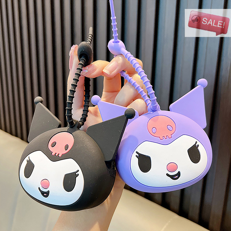 At Sanrio PVC กระเป๋าใส่เหรียญกระเป๋าเก็บจี้พวงกุญแจกระเป๋าการ์ตูนน่ารักกระเป๋าเครื่องประดับ Melody Purin กระเป๋าสตางค์ Kawaii หูฟังกระเป๋า A