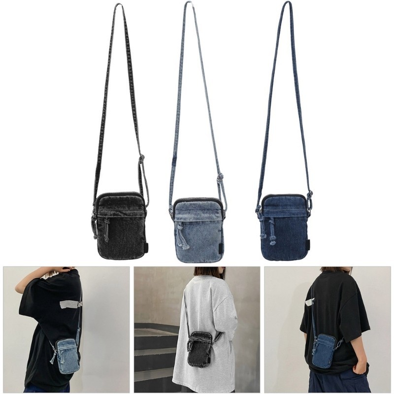 Be> Women Bag Denims Crossbody Bag Shoulder Bag Messenger Bag Trend Phone Bag