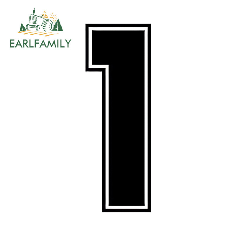 EARLFAMILY 13 ซม.x 4.5 ซม.สีดํา Racing หมายเลขรถสติกเกอร์คําเตือน BumperDecal แล็ปท็อป Windows กันน้ํา JDM รถอุปกรณ์เสริม