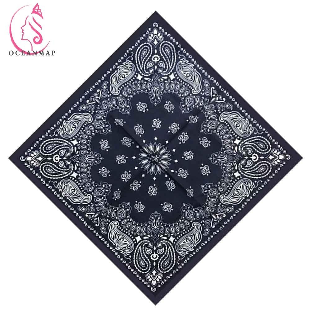 Oceanmap ผ้าเช็ดหน้าผู้หญิงผู้ชาย Paisley สําหรับ Graffitin B-Boyin กีฬาหัวห่อคอสายรัดข้อมือผ้าพันคอ