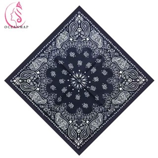 Oceanmap ผ้าเช็ดหน้าผู้หญิงผู้ชาย Paisley สําหรับ Graffitin …