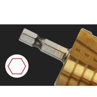 ดอกสว่านสเต็ป HSS ทรงเจดีย์ ขั้นบันได StepDrill เจาะรู 4-32 mm