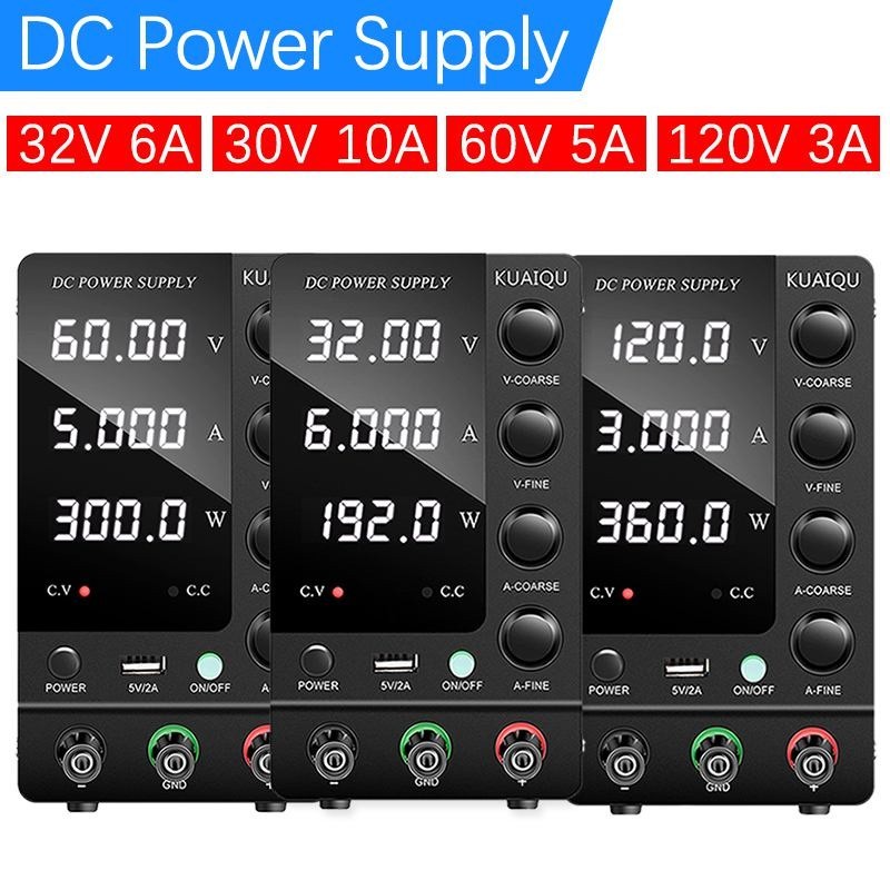 ⁑Adjustable DC Power Supply 32V 6A 30V 10A LED Lab Power Supply 60V 5A Voltage Regulator Stabilizer