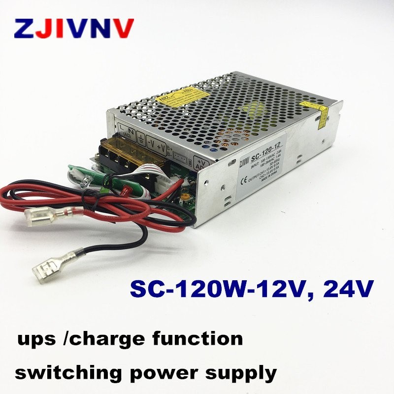✵ups switching power supply 120w 12v 24V with UPS/ Charge function ac 110/220v  to dc 12v 24VDC Batt