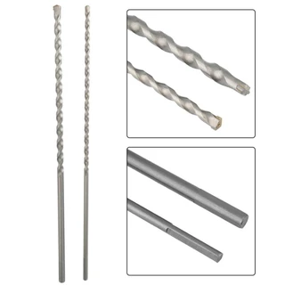 ICVMAX 1 ชิ้นสว่านกระแทก,ยาวพิเศษสามเหลี่ยม Shank ทังสเตนคาร์ไบด์เคล็ดลับ, 6/8/10/12 มิลลิเมตร 300/350 มิลลิเมตร Penetrating Wall Twist เจาะบิตสําหรับก่ออิฐคอนกรีต