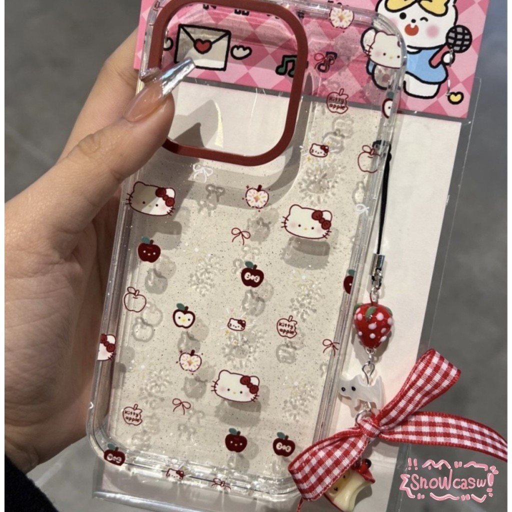 ซอฟท์แอปเปิ้ลคิตตี้น่ารัก เคสOPPO A54 A16 A5s A15 A57 A35 A54s A15s A12 A16s A9 A7 A76 A5 A53 A3s A36 Reno 5 F