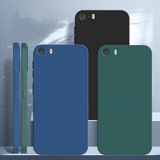 Iphone5 iPhone5S iPhoneSE2016 คุณภาพสูงซิลิโคนเหลว TPU กันกระแทกเคสโทรศัพท์สําหรับ iPhone SE 2016 5 5S Anti Scratch โทรศัพท์ปกหลังกันชน Protector