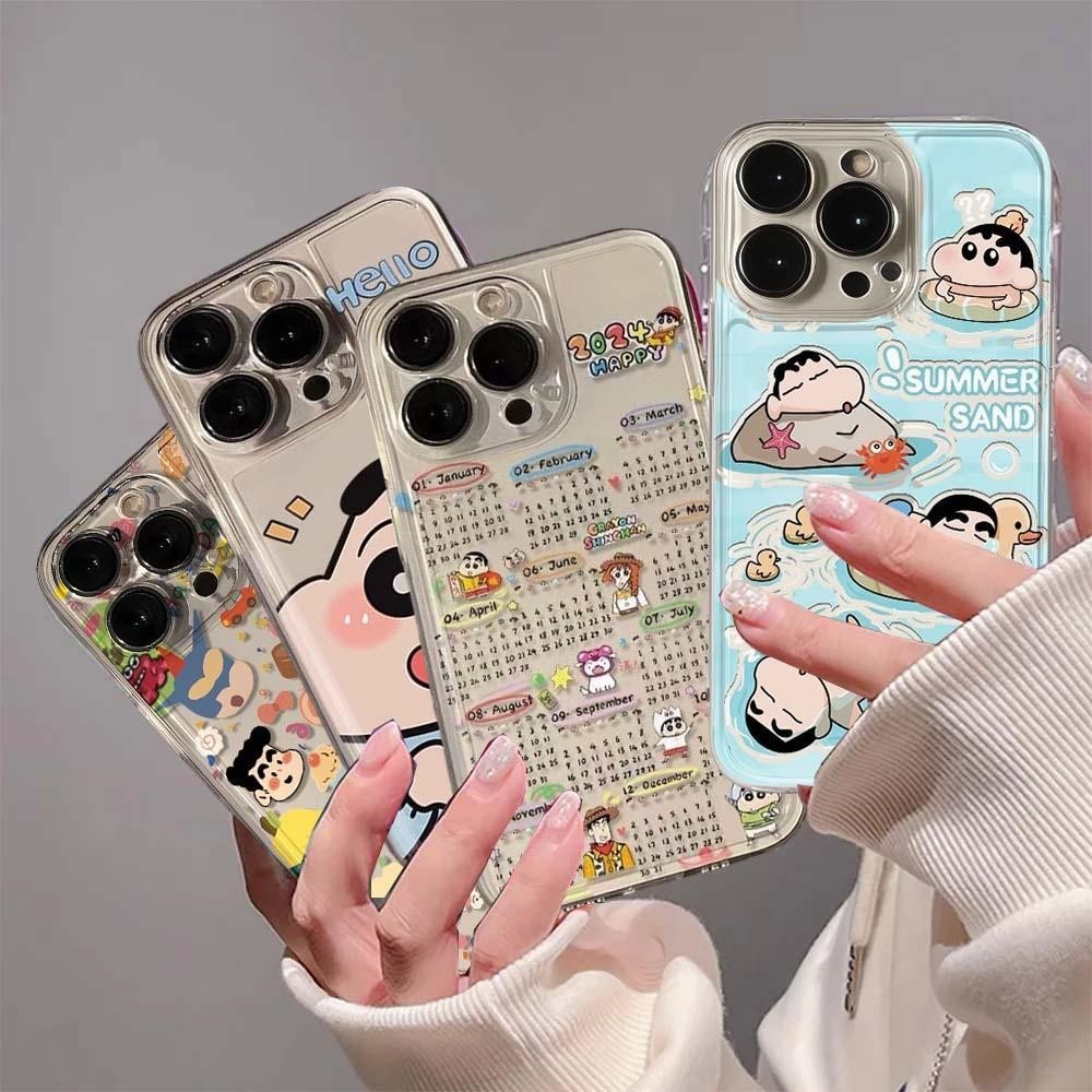 โทรศัพท์มือถือสําหรับoppo Reno 7 4G 10 Pro Plus 12 11 11F 7Z 8Z 5Z 6Z 2Z 5 6 8 Pro 4 2F 8T 5Gฝาครอบไดโนเสาร์Crayon Shin-chan Soft TPUป้องกันน่ารักออกแบบใหม่Cool