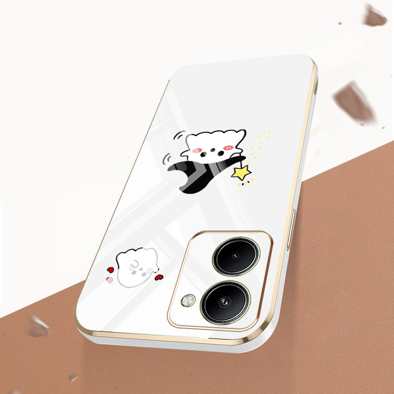 เคสสําหรับ Vivo Y03 Y18E Y18 Y28 4G การ์ตูนสัตว์รูปแบบกันกระแทกนุ่มเคสป้องกันโทรศัพท์ - รูปที่ 6