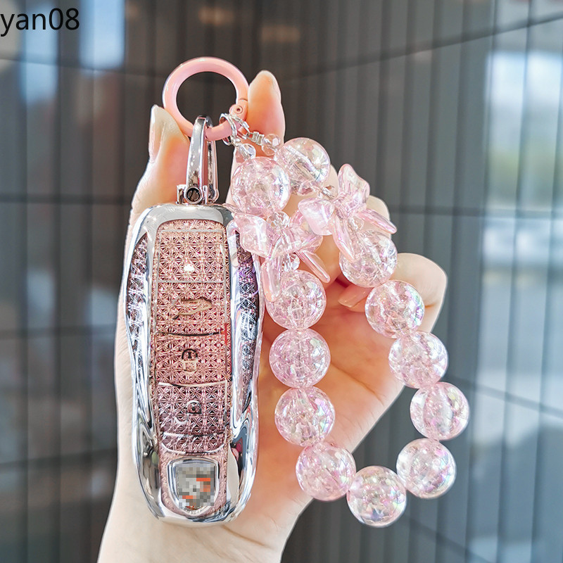 3/4 ปุ่มใหม่ TPU ฝาครอบกุญแจรถสําหรับ Porsche Cayenne 958 911 lepin 996 macan panamera 997 944 924 9