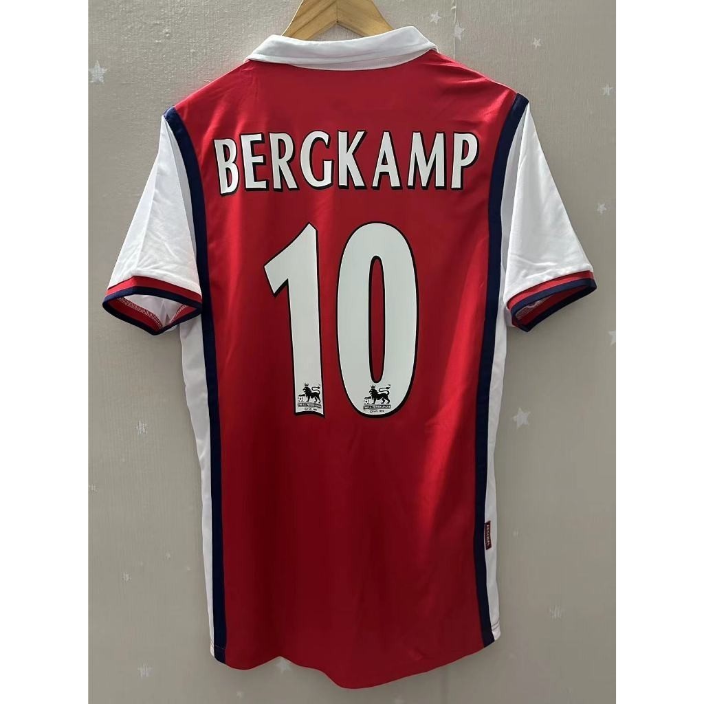 1999-2000 Arsenal Home HENRY BERGCAMP SUKER คุณภาพสูง Retro เสื้อฟุตบอล AAA+