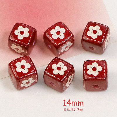 10ชิ้น/เซ็ตสีแดงชุด14มิลลิเมตรสุ่มผสมลูกปัดสําหรับ ทําเอง แฮนด์เมดสร้อยข้อมือสร้อยคอวัสดุอุปกรณ์เสริม - รูปที่ 7