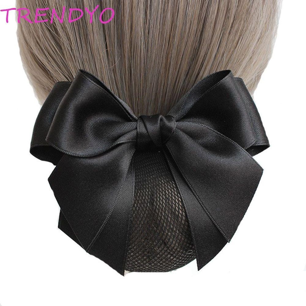 Trendyo ผู้หญิงฤดูใบไม้ผลิคลิปกิ๊บติดผม Vintage Bowknot พยาบาลสําหรับสาวหญิง Hairgrips ฝาครอบสุทธิ