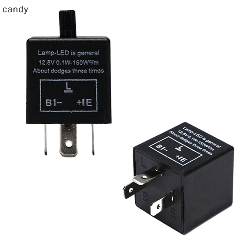 Ndy CF14 3 ขาปรับ 12V LED Flasher รีเลย์รถเลี้ยวสัญญาณไฟกระพริบ N