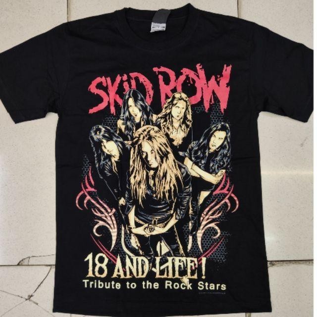 ร้านเสื้อยืดเท่ๆ Rock Band Skid Row Black Shirt