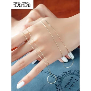 【buy 1 take 1】สร้อยคอทองคําอิตาลี 18เค ไม่ลอกไม่ดํา มันแฟชั่นยาว18นิ้วงานทองแท้ สร้อยคอทอง สร้อยคอผู้หญิง คอน่ารัก cool nec