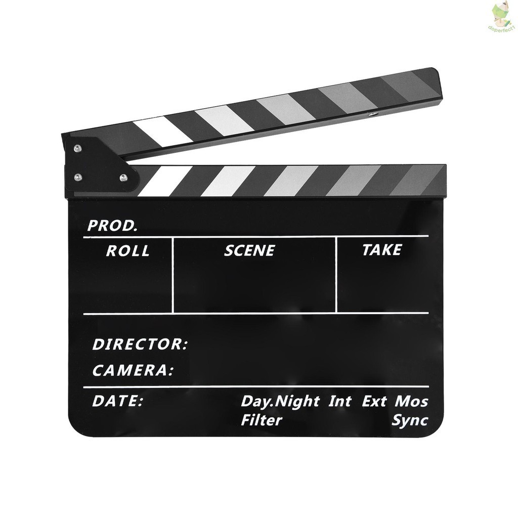 อะคริลิค Clapperboard ฟิล์ม Clapboard ภาพยนตร์ Directors Slate ตัด Action ฉาก Clapper Board ฟิล์ม Sl
