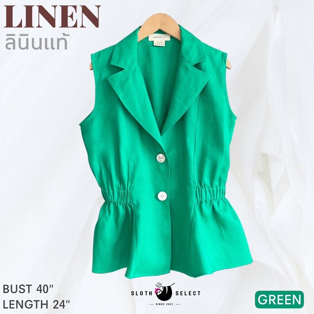 SLOTH SELECT เสื้อลินินแท้ ดีไซน์สวยและเท่ห์ ตอบโจทย์professional look เลยค่ะ งานตัดเย็บดีมาก