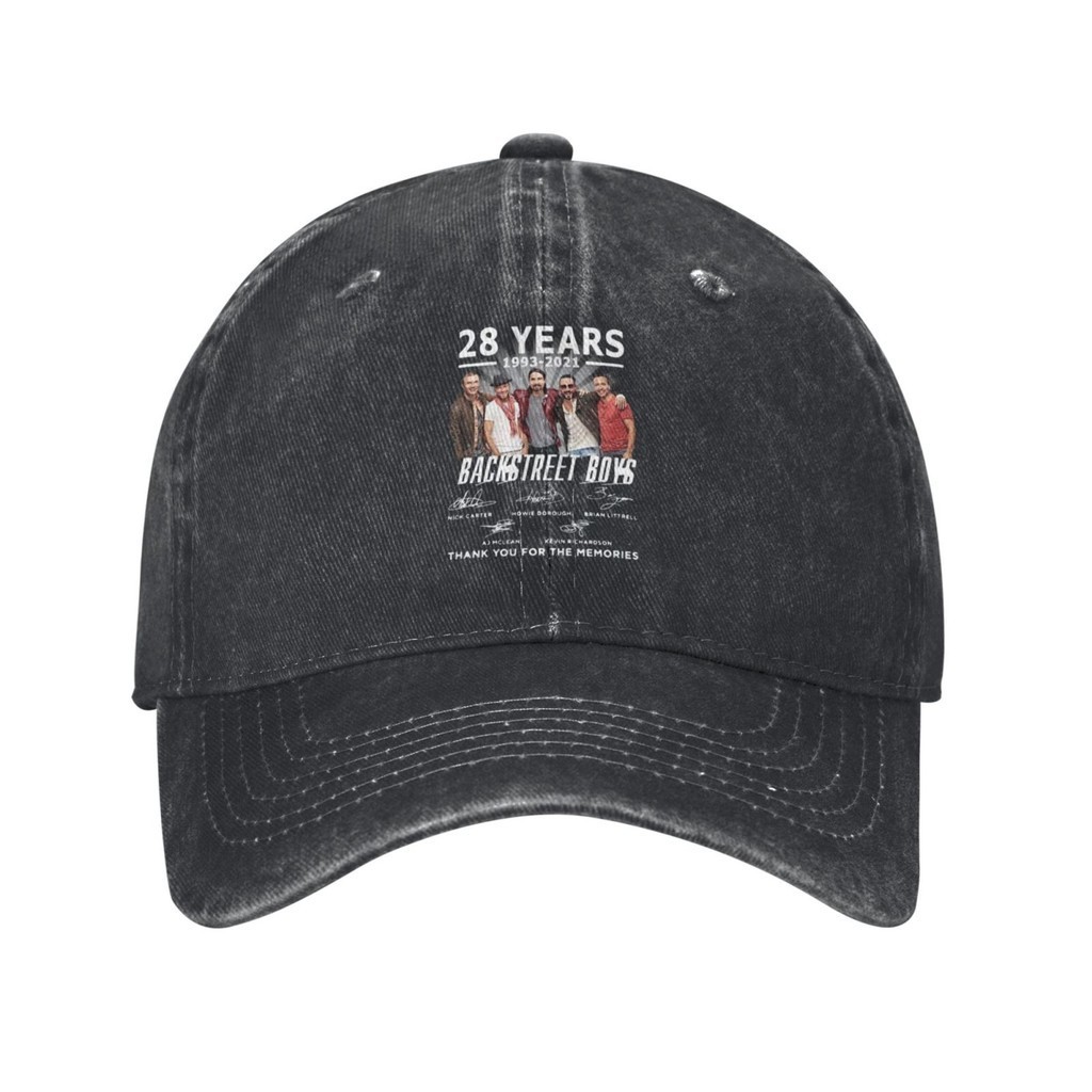 Backstreet Boys 28Th Anniversary The Memories Signatures Fashion Hot Sale หมวกเบสบอล