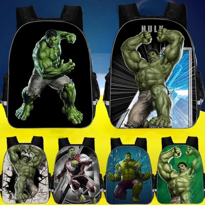 กระเป๋านักเรียนเด็ก Hulk ซากเรือเก่า 3 มิติ ลายการ์ตูน กระเป๋าเป้สะพายหลังสำหรับเด็ก น้ำหนักเบา กันน้ำ ทนทาน กระเป๋านักเรียนประถม