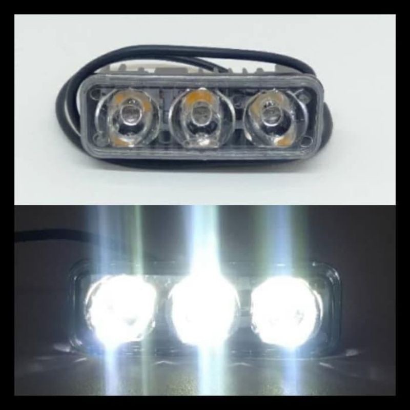 MATA [ DELSER MOTOR ] E03 LED SHOOTING LAMP CREE 3 EYES 9 WATT MOTORCYCLE CAR CAN WORKLIGHT FOG LAMP