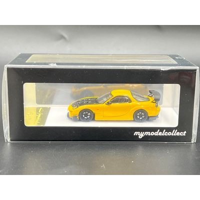 MC 1:64 Diecast Limited 999 pcs  RE Amemiya RX-7 Mk3 FD3S Yellow with Carbon Hood