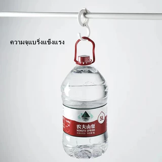 Featured ตะขอรูปตัว S ตะขอกันตกกันลมแบบเจาะได้อเนกประสงค์ตะขอแขวนสำหรับตู้เสื้อผ้า