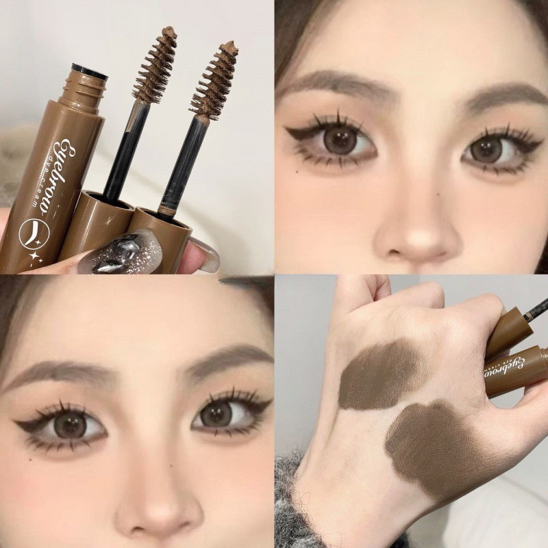 Creative Spiral Shape Eyebrow Dye Cream ครีมเขียนคิ้วกันน้ํา Long-lasting Eyebrow เครื่องมือแต่งหน้าผู้หญิงสาวอุปกรณ์ความงาม