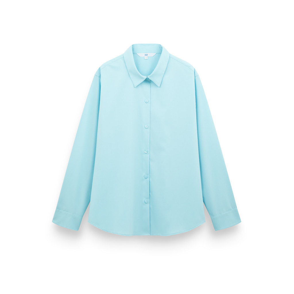 AIIZ (เอ ทู แซด) - เสื้อเชิ้ตผู้หญิงแขนยาวสีพื้น Women's Long Sleeve Shirt
