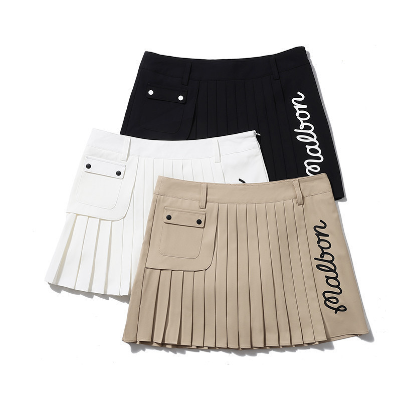 【Korea】M Summer Golf Women's Skirt Non-Ironing Quick-Drying Stretch Outdoor Exercise Shorts Fashion Golf Skirt Clothing