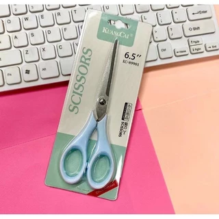 S0410 กรรไกรพาสเทล Kuangcai 6.5นิ้ว กรรไกร ตัดกระดาษ Stainless Steel กรรไกรอเนกประสงค์