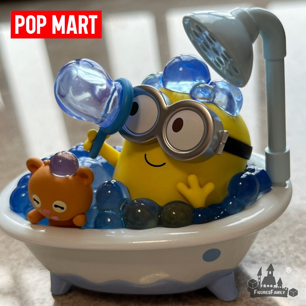 [ของแท้] Popmart Minions Bob & Tim Better Together Series สไตล์ลับยืนยันรูปของขวัญเครื่องประดับน่ารั