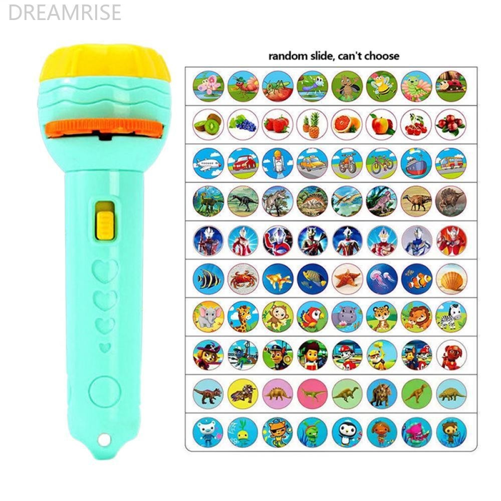 Dreamrise เด็ก Sleeping Story ไฟฉายโปรเจคเตอร์ไฟฉายโคมไฟของเล่น Early Education ของเล่นเด็กวันเกิด Xmas ของขวัญ D2M1