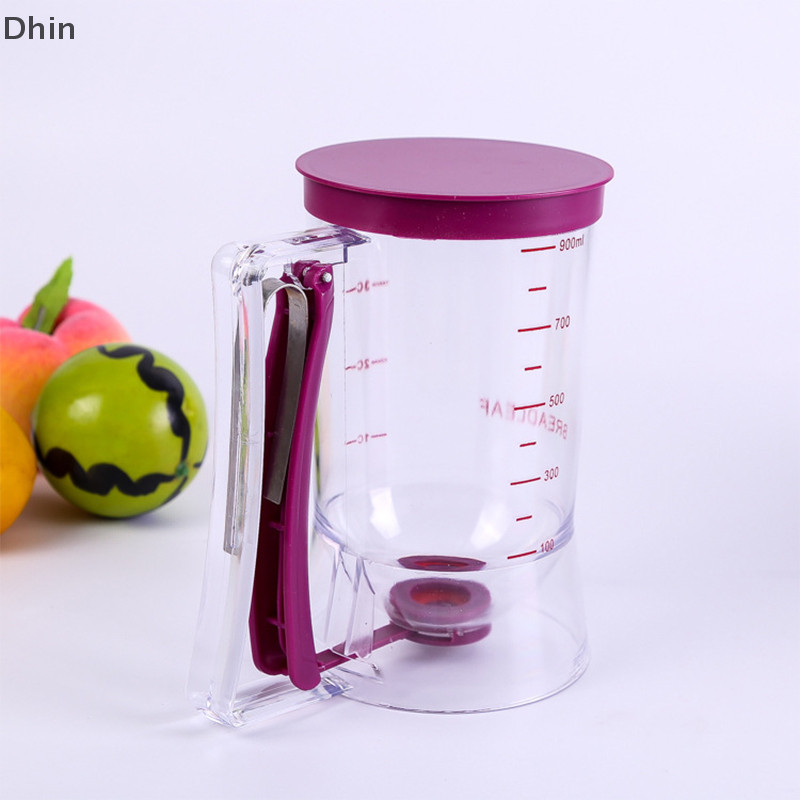 [Dhin] Pancake Cupcake Batter Dispenser Batter Separator Bakeware Maker พร้อมฉลากวัด Perfect Baking เครื่องมือสําหรับ Cupcakes วาฟเฟิล COD