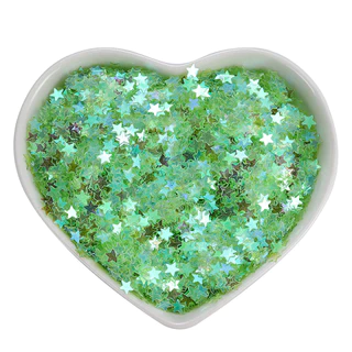 St. kunkka 3.5 มม.ดาวห้าแฉก AB เลื่อมที่มีสีสัน Macaron Magic สี Glitter ครีมกาวทําด้วยมือ DIY วัสดุแต่งเล็บอีพ็อกซี่ตกแต่ง
