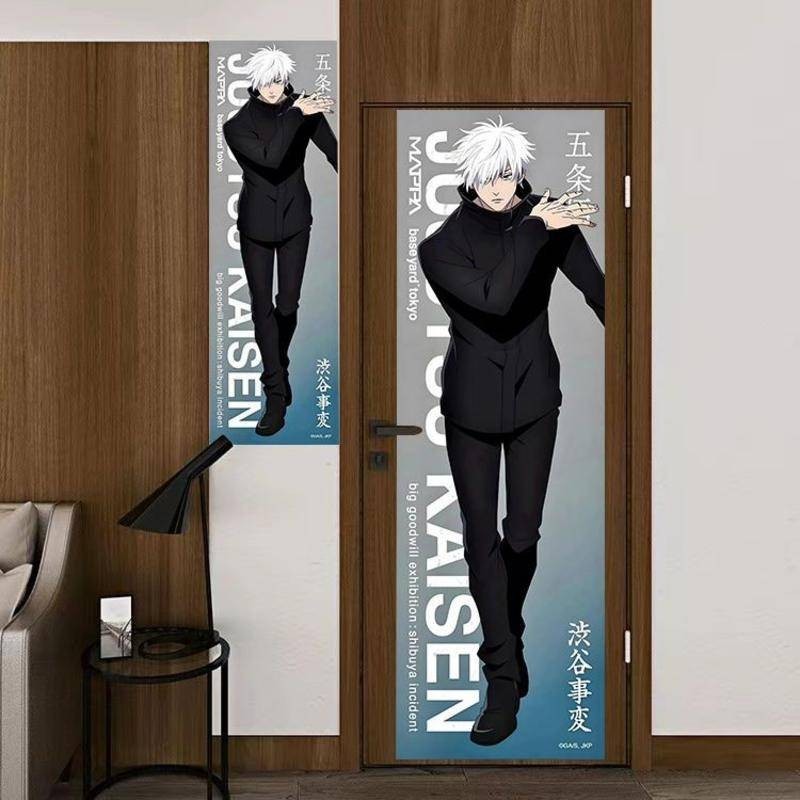 อะนิเมะตกแต่งผนัง Jujutsu Kaisen โปสเตอร์แนวตั้ง Tapestry Gojo Satoru & Kento Nanami Wall Decor ราคา ถูกที่สุด ดีลบีเคเค